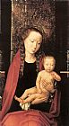 Hans Memling Virgin and Child Enthroned [detail 1] painting